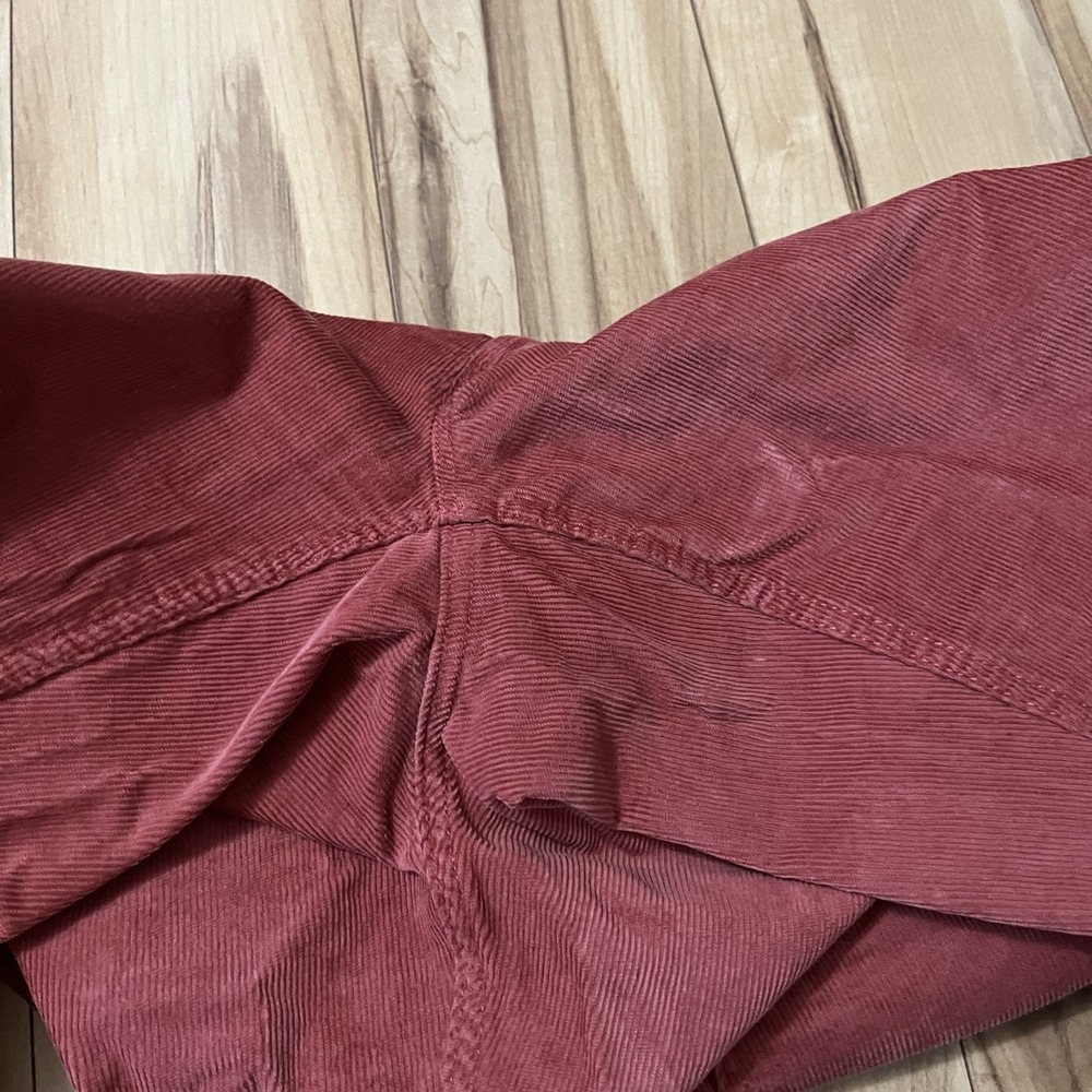 Old Navy Higher High-Rise Flare Corduroy Pants Sz 14 Secret Smooth Pockets Pink - Picture 6 of 8